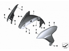 Aleta delantera derecha Bmw C 600 Sport 2011 - 2015
