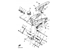 Cubre cadenas  (descatalogado en casa oficial) Yamaha fzr 1000 1990-1