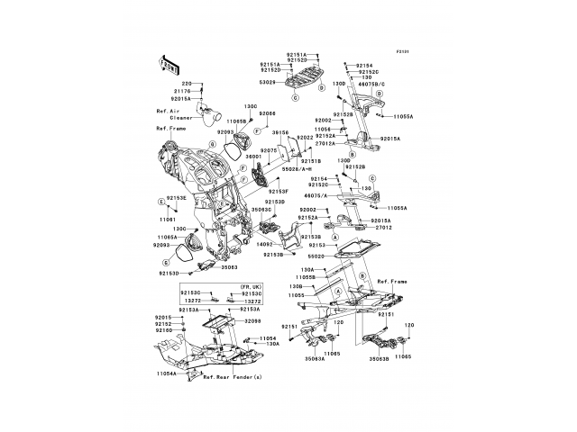 SENSOR CAJA FILTRO AIRE Kawasaki GTR 1400 ABS 2007 - 2014