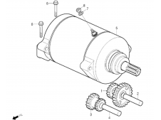 Motor arranque Daelim Roadwin 125R VJF 2007 - 2016