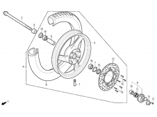 Disco freno delantero Daelim Roadwin 125R VJF 2007 - 2016