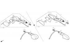Intermitente delantero derecho Daelim Roadwin 125R VJF 2007 - 2016
