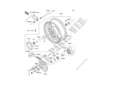 EJE RUEDA TRASERA Kawasaki z750s 2004 - 2007