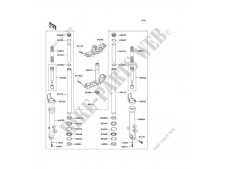 BARRA COMPLETA DERECHA Kawasaki z750s 2004 - 2007