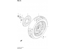 Rueda trasera Suzuki burgman 125 2014 - 2016