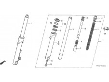 Barra completa derecha Honda ns1 80 1992-2000