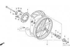 Rueda delantera Honda ns1 80 1992-2000