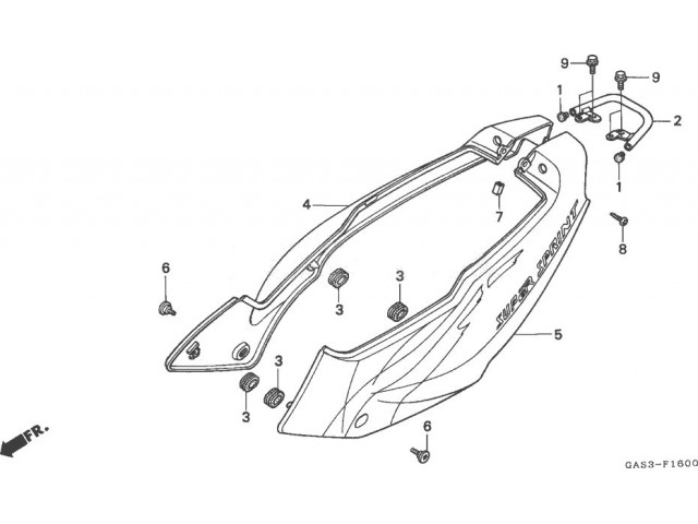 Cacha derecha Honda ns1 80 1992-2000