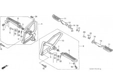 Estribera trasera derecha Honda ns1 80 1992-2000
