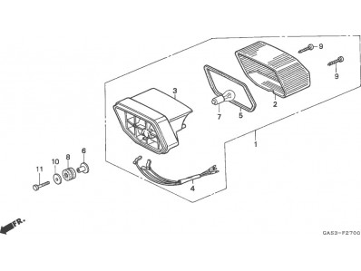 Piloto trasero Honda ns1 80 1992-2000