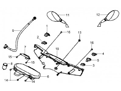 Relojes completos Sym HD 125 2003 - 2006