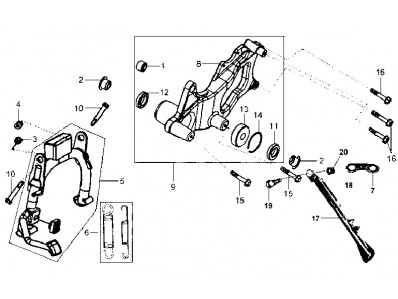 Basculante Sym HD 125 2003 - 2006