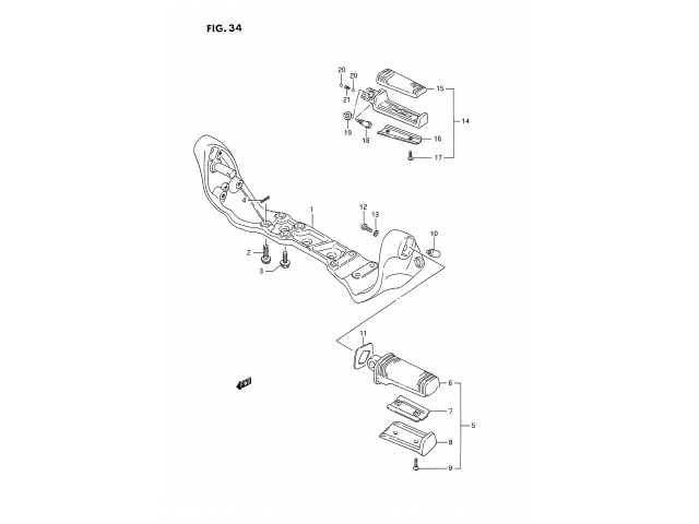Carenage De Phare Pour Suzuki Intruder VS 750 / 600 VD8-SGR