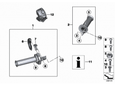 Piña luces derecha Bmw F650 GS 2008 - 2012