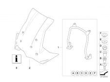 Araña cupula touring Bmw F650 GS 2008 - 2012