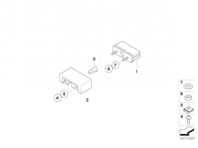 Piloto matricula Bmw F650 GS 2008 - 2012