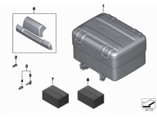 Maleta trasera  Bmw F650 GS 2008 - 2012