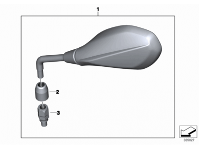 Retrovisor izquierdo Bmw F650 GS 2008 - 2012