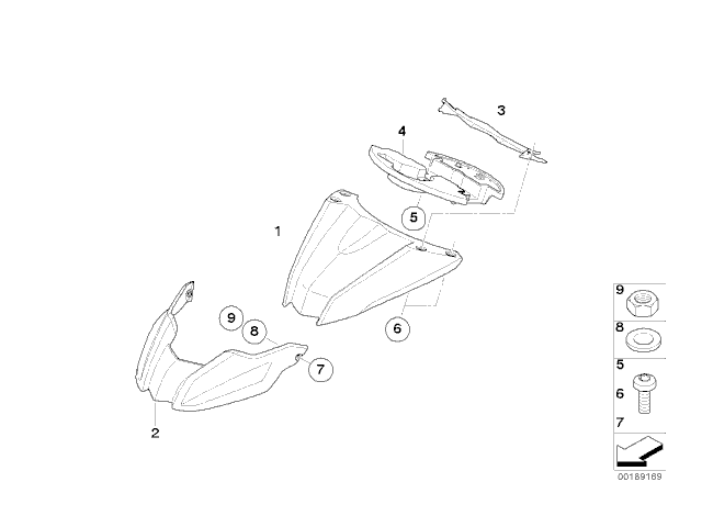 Embellecedor tija inferior Bmw F650 GS 2008 - 2012
