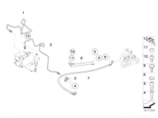 Latiguillos freno trasero abs de bomba a modulo Bmw F650 GS 2008 - 20