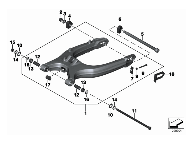 Basculante Bmw F650 GS 2008 - 2012