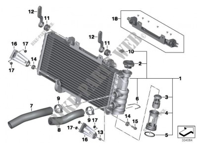 Radiador agua Bmw F650 GS 2008 - 2012