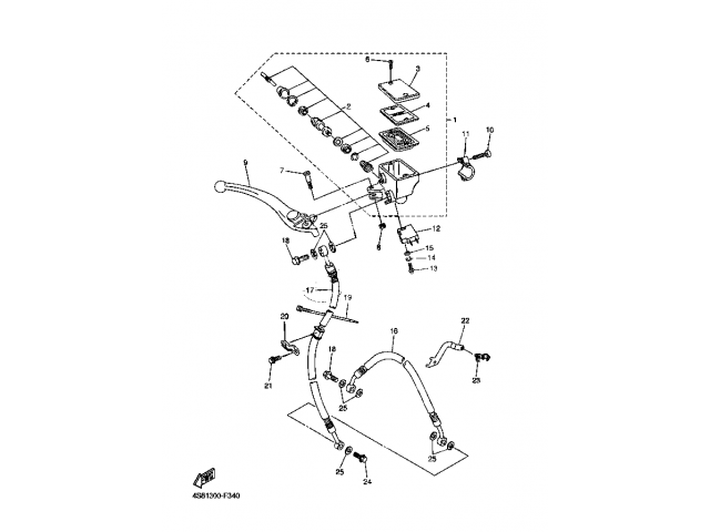 Maneta freno delantera Yamaha fz6 s 600 2007-2009