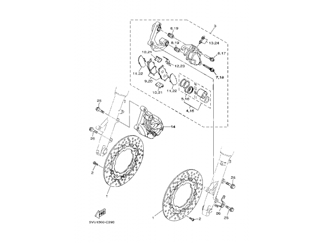 Disco Freno Posteriore Per Yamaha T-MAX 500 ABS 2005-2006 - RMS - Foto 3