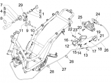 Cerraduras completas PIAGGIO LIBERTY 125 2009-2011  despiece de moto