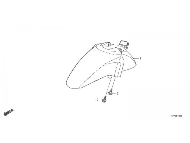 Aleta delantera Honda Scoopy SH125i 2017 - 2019 