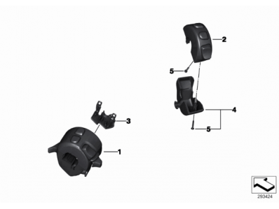 Piña luces izquierda Bmw f800 gs 800 cc 2008 - 2015