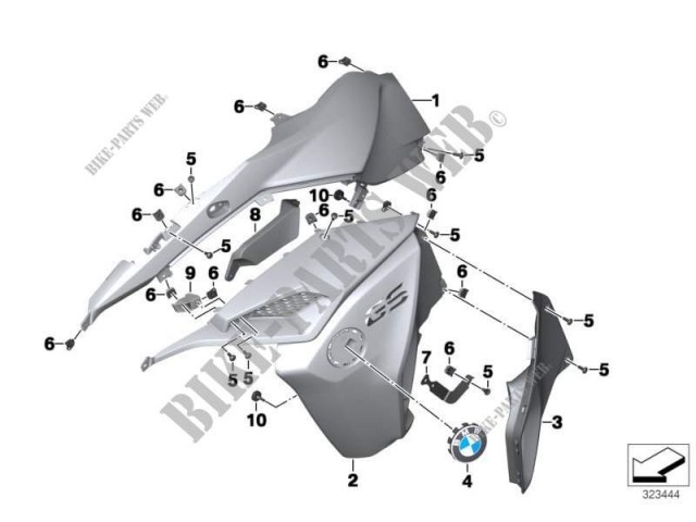 Aireador izquierdo Bmw f800 gs 800 cc 2008 - 2015