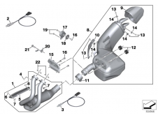 Embellecedor colector Bmw F 900 R 2018 - 2021