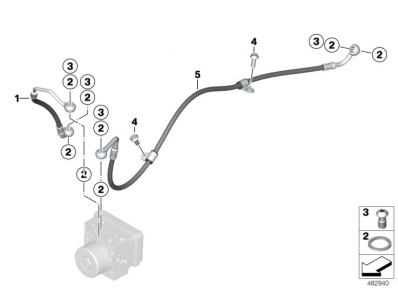 Latiguillo freno trasero Bmw F 900 R 2018 - 2021