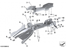 Aleta porta matricula Bmw F 900 R 2018 - 2021