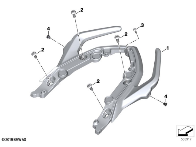 Asidero colin Bmw F 900 R 2018 - 2021