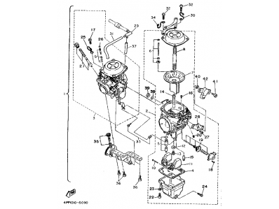 Batería carburadores Yamaha virago 1100 1985-1995