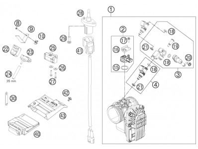 Sensor temperatura aire Ktm Duke 690 2012 - 2015