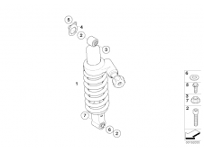 Amortiguador  Bmw G 650 Xcountry 2006 - 2007