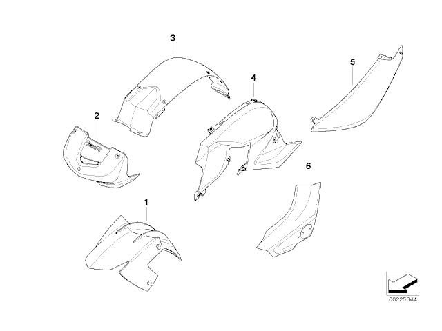 Cubre depósito derecho Bmw F800R 800 cc 2006 - 2014