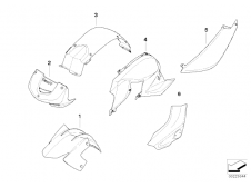 Cubre depósito izquierdo Bmw F800R 800 cc 2006 - 2014