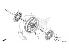Corona abs delantera Honda NT 1100 DTC 2022 - 2023