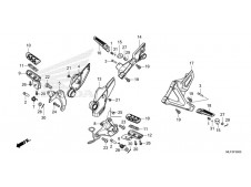 embellecedor talonera derecha Honda NT 1100 DTC 2022 - 2023