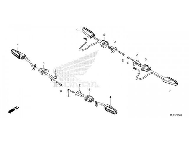 Intermitente delantero derecho Honda NT 1100 DTC 2022 - 2023