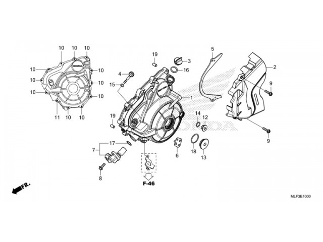 Tapa piñón de ataque Honda NT 1100 DTC 2022 - 2023
