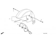 Aleta delantera Honda vtx 1300 2004-2012