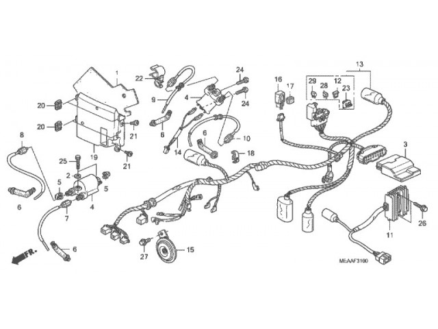 Bobina alta Honda vtx 1300 2004-2012
