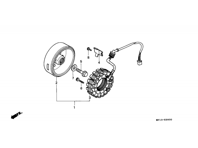 Bobina encendido HONDA AFRICA 750 1992-1995  recambios para moto