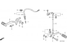 Palanca cambio Honda CBF 600 S abs 2007 - 2010