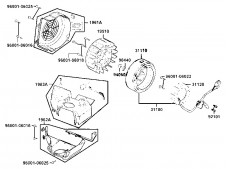 Tapa del encendido Kymco agility city 125 2007-2014